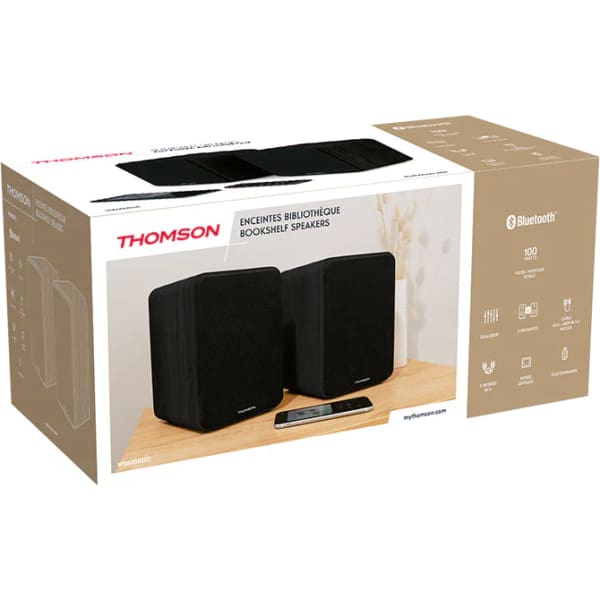 Enceintes bibliothèque ébène thomson (WS600DUO) Enceintes bibliothèque ébène thomson (WS600DUO)